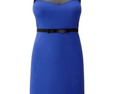 Shirtkleid in blau und schwarz