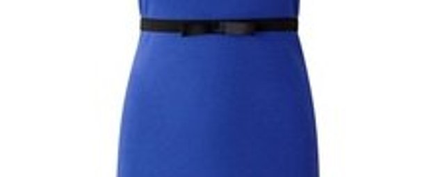 Shirtkleid in blau und schwarz