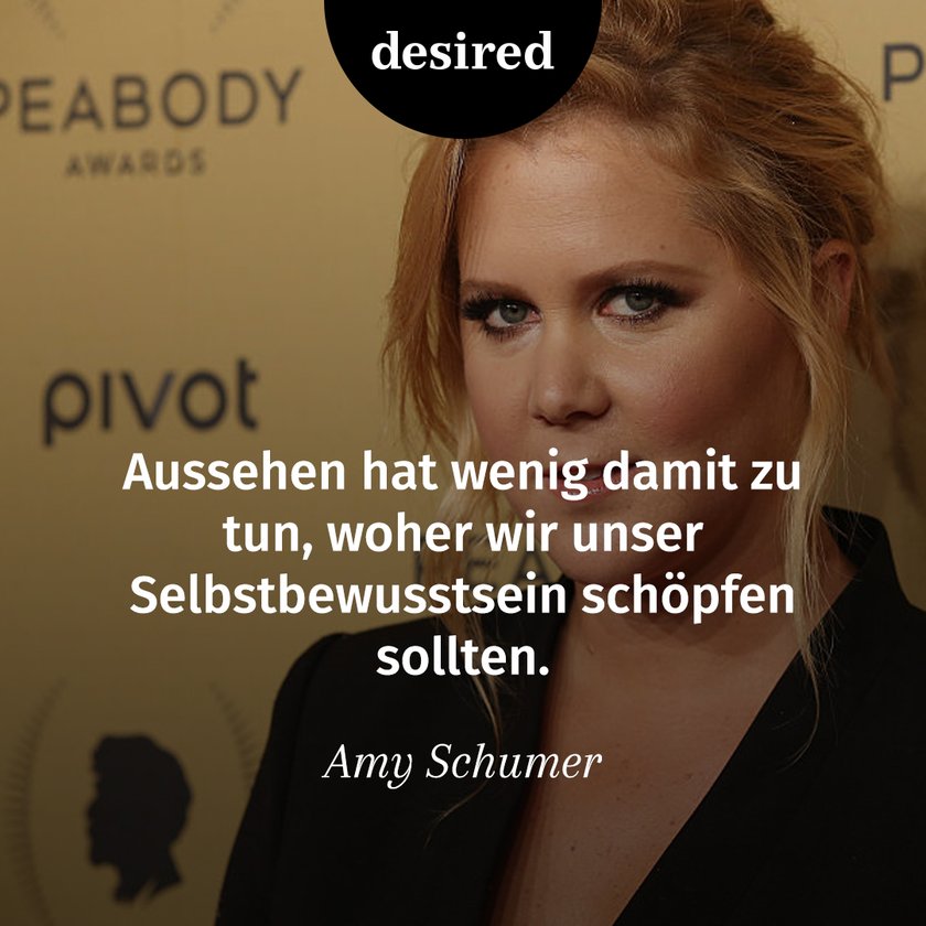 Amy Schumer über Selbstbewusstsein