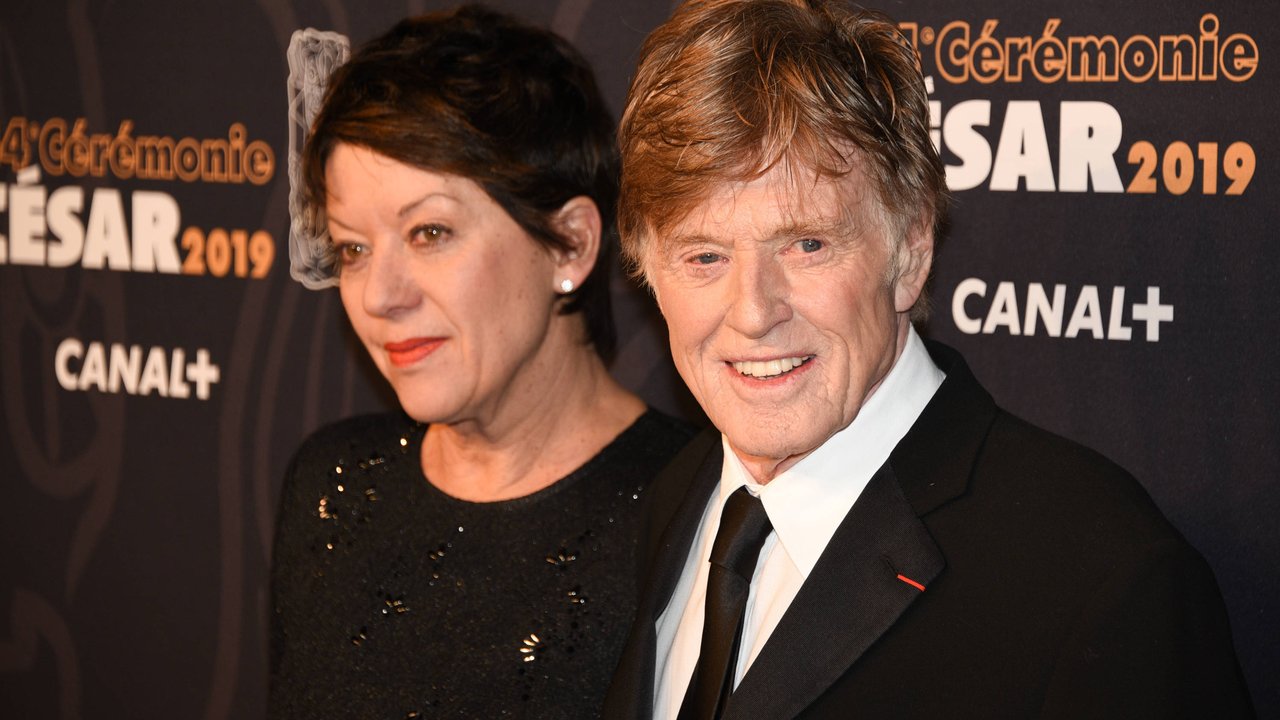 Robert Redford mit Sibylle Szaggars beim 44sten Cesar Film Award.