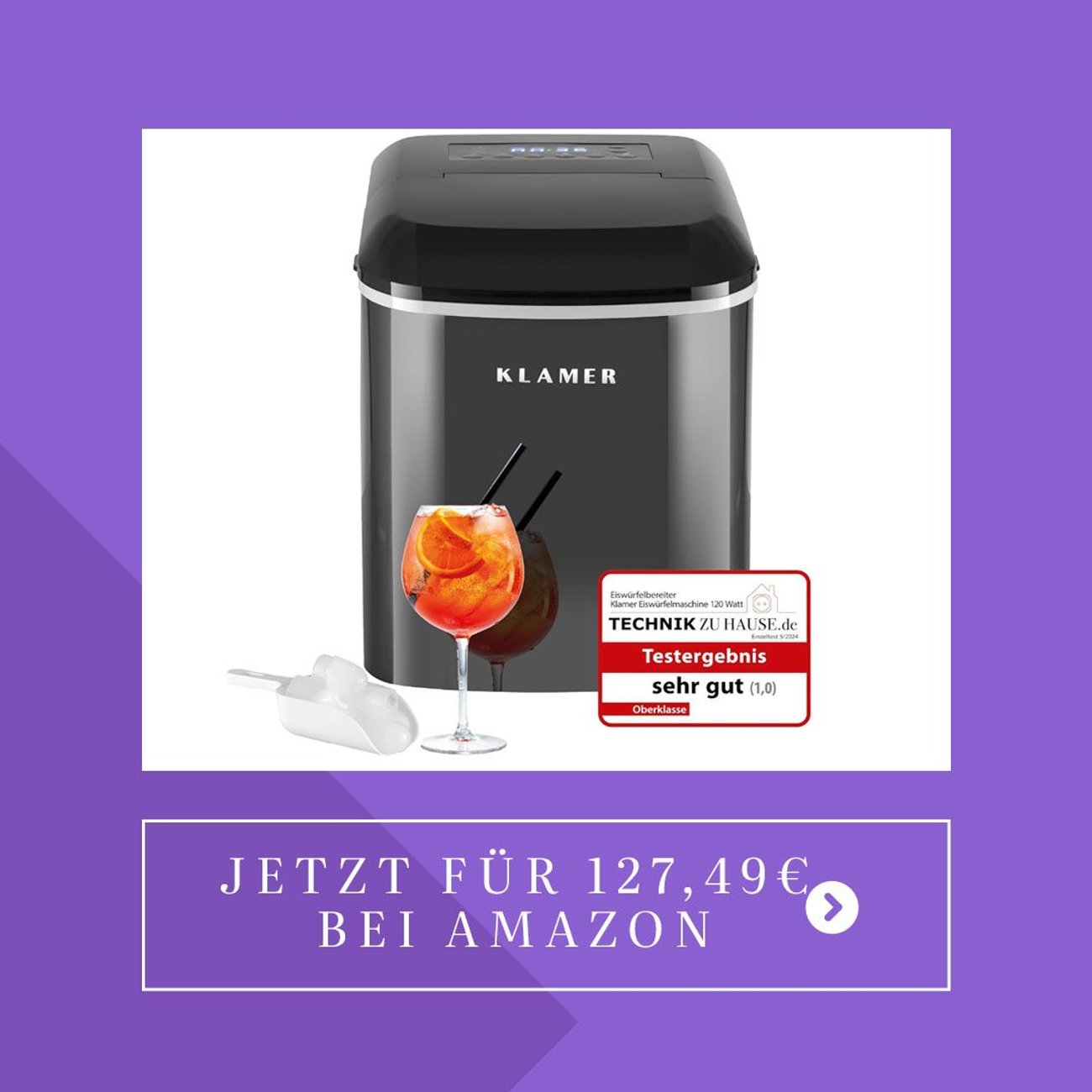 Eiswürfelmaschine Test 2024: Das sind unsere Top 3