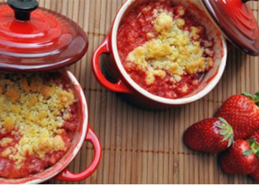 Crumble mit Erdbeeren Crumble mit Erdbeeren