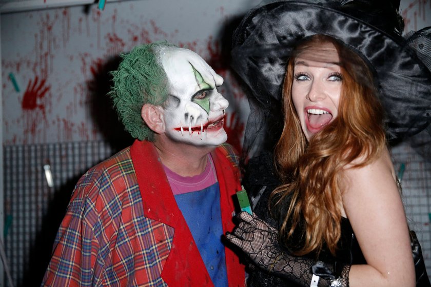 Georgina Fleur Bülowius mit Joker / Horror Glam Night am 9. Oktober 2014 im Europa-Park Rust / *** Georgina Fleur Bülowius with Joker Horror Glam Night on 9 October 2014 at Europe Park Rust Copyright: x