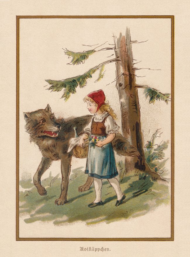 Wolf Traumdeutung: Rotkäppchen und der böse Wolf
