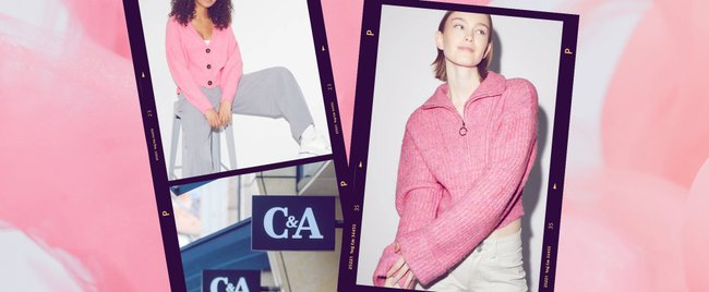 Barbie-Trendteile in Pink von C&A sehen wir im Herbst echt cool kombiniert