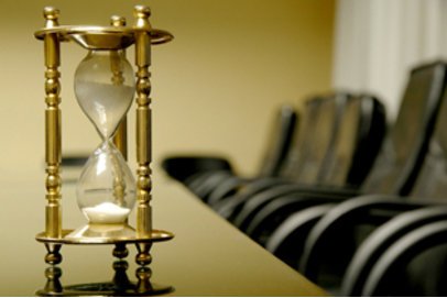 Eine Sanduhr Eine Sanduhr
