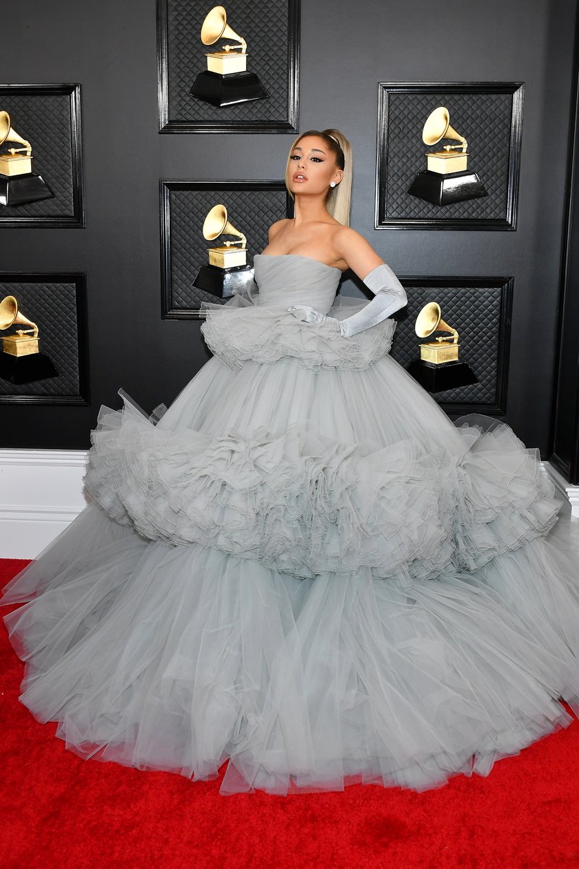 Grammy Awards Red Carpet Looks - Ariana Grande - Giambatista Valli