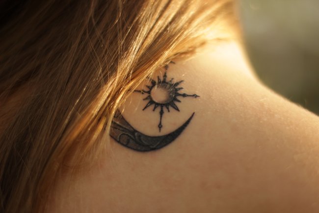 Tattoo Sonne & Mond