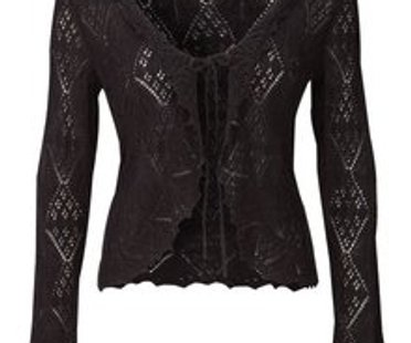 Gehäkelte Strickjacke