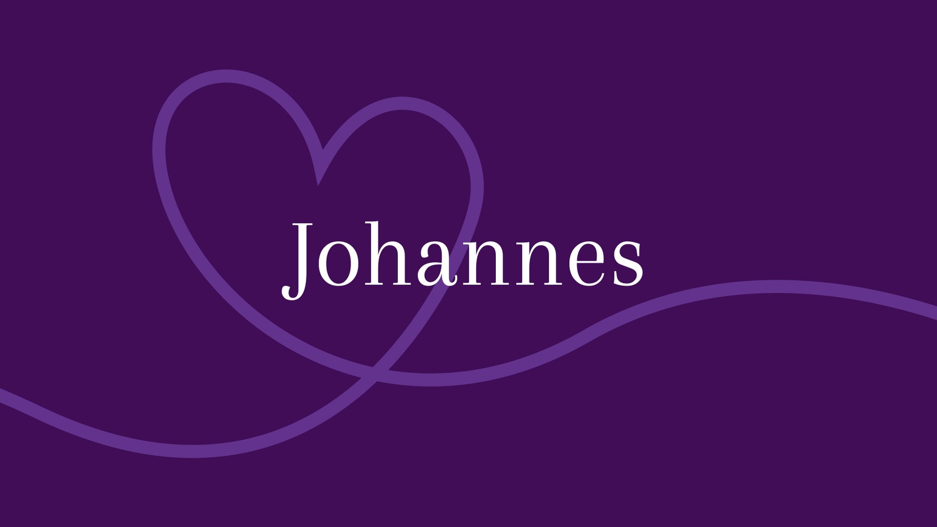 Johannes - Herkunft und Bedeutung des Vornamens