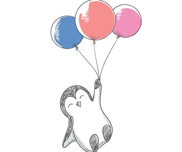 Pinguin-Tattoo Vorlage 4