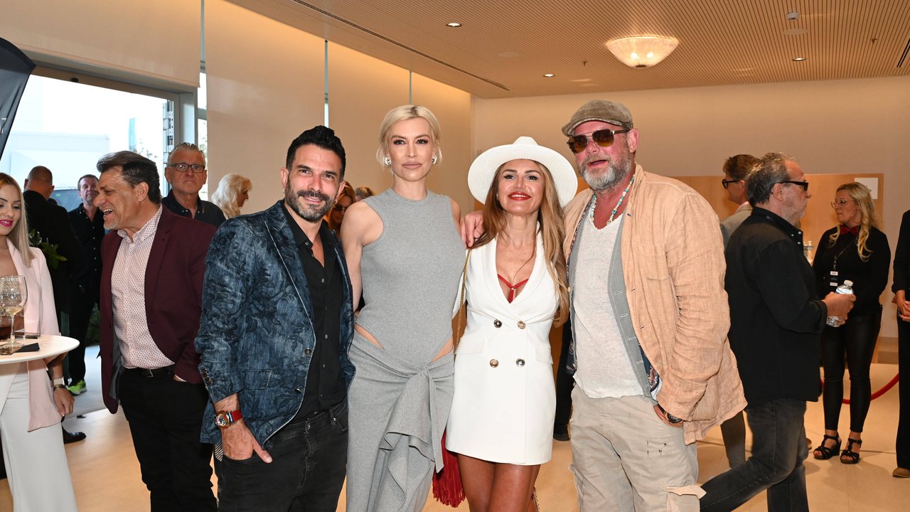 Marc Terenzi, Verena Kerth und Bea Peters beim Fashion Event Playa de Palma 2023