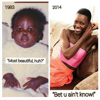 Lupita Nyong`o hat eine Fotocollage gebastelt Lupita Nyong`o hat eine Fotocollage gebastelt