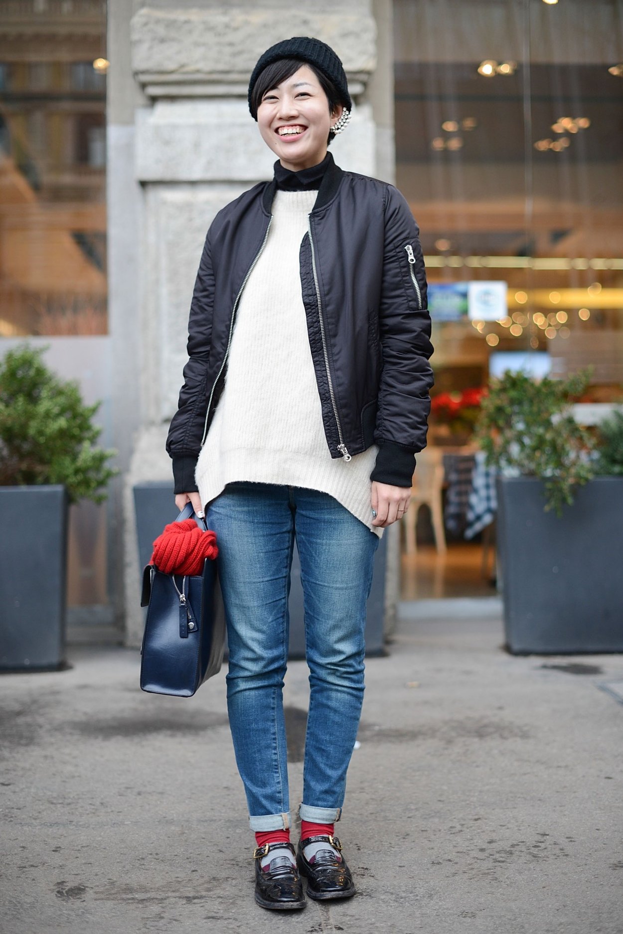 Bomberjacke Streetstyle Bomberjacke Streetstyle