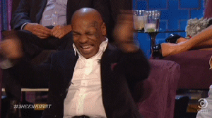 Mike Tyson lacht