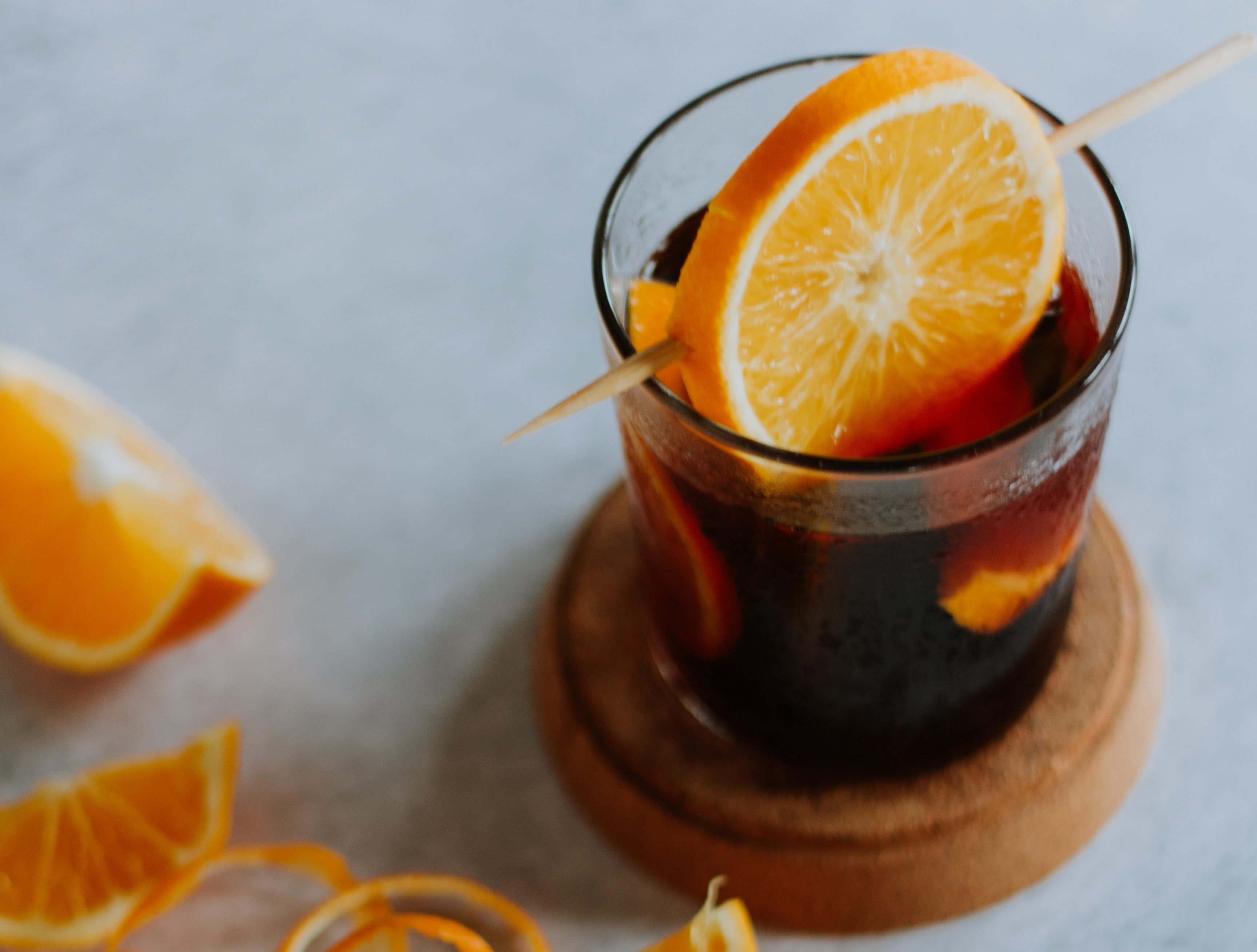 Rotwein Aperol Cocktail