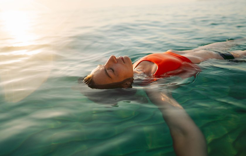 Frau im Wasser