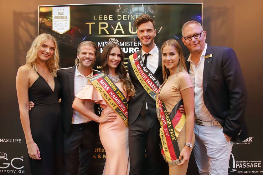 Jolina Fust,Paul Janke, Pricilla Klein halbe Brasilianerin und Tom von Holtzapfel Miss und Mister Hamburg, 