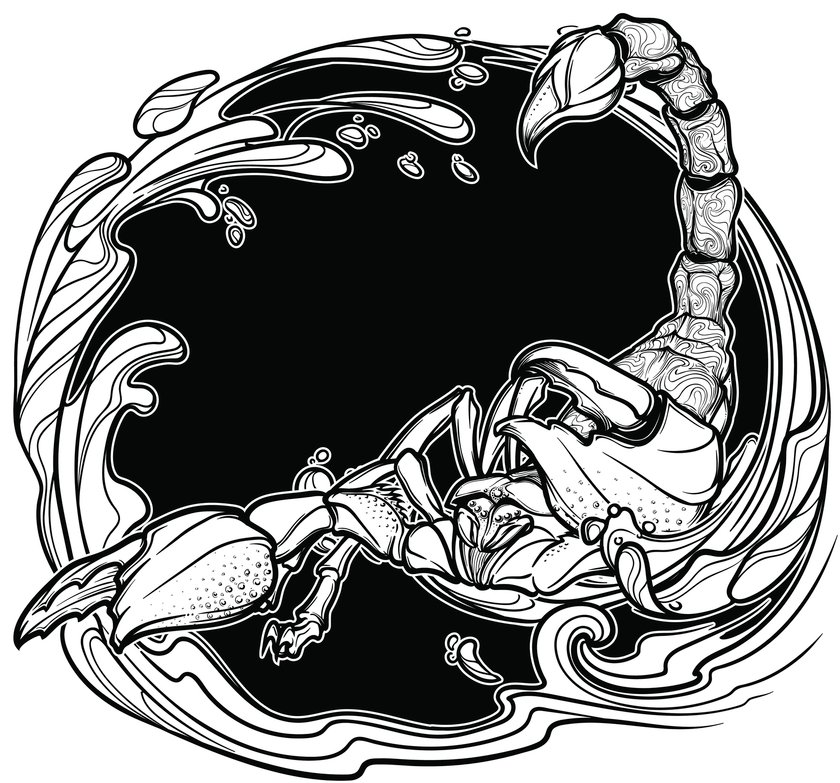 Skorpion-Tattoo Vorlage 12