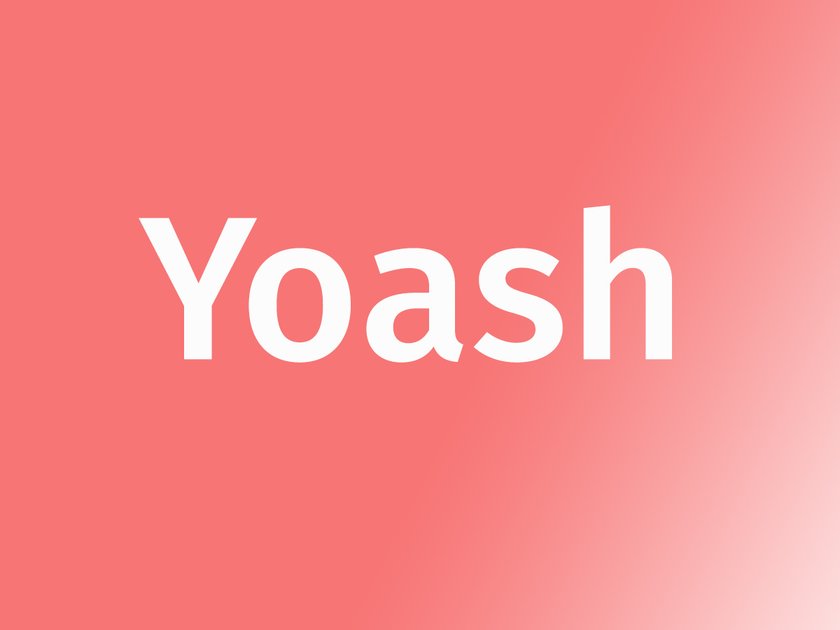 Name Yoash