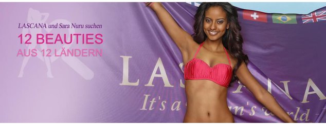 Sara Nuru wirbt für Lascana Sara Nuru wirbt für Lascana