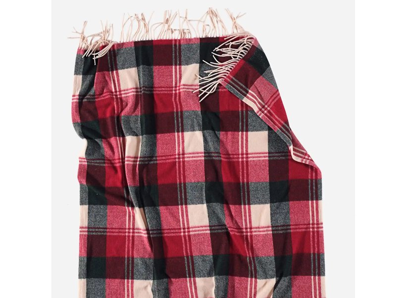 Decke mit Karo-Muster