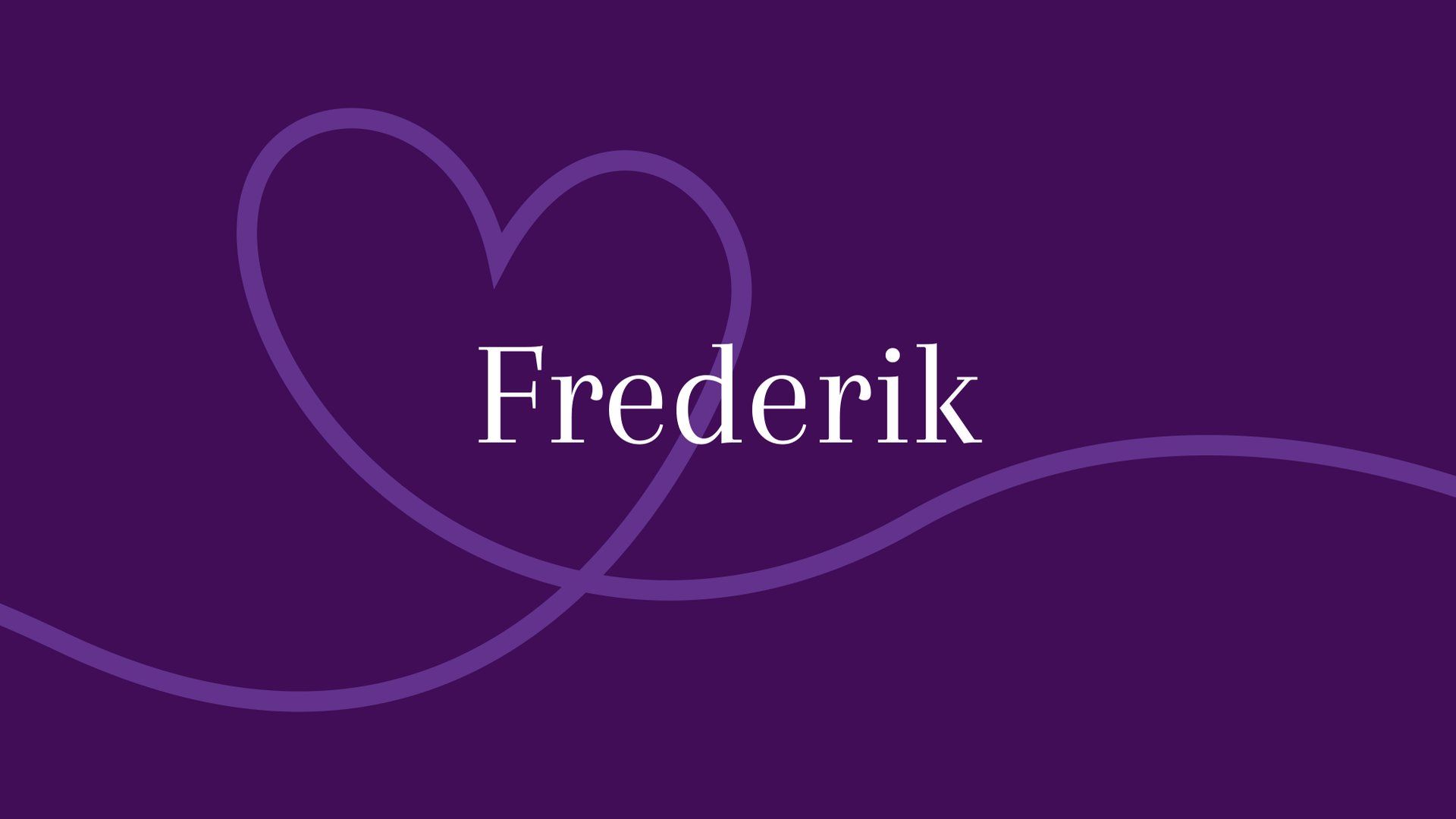 Frederik Herkunft und Bedeutung des Vornamens