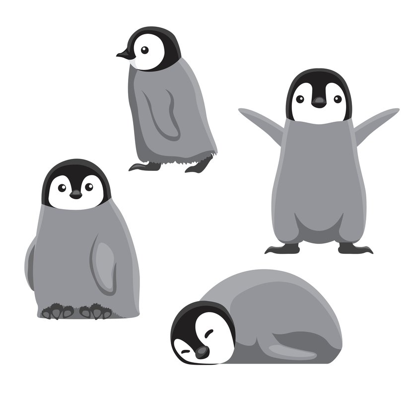 Pinguin-Tattoo Vorlage 2