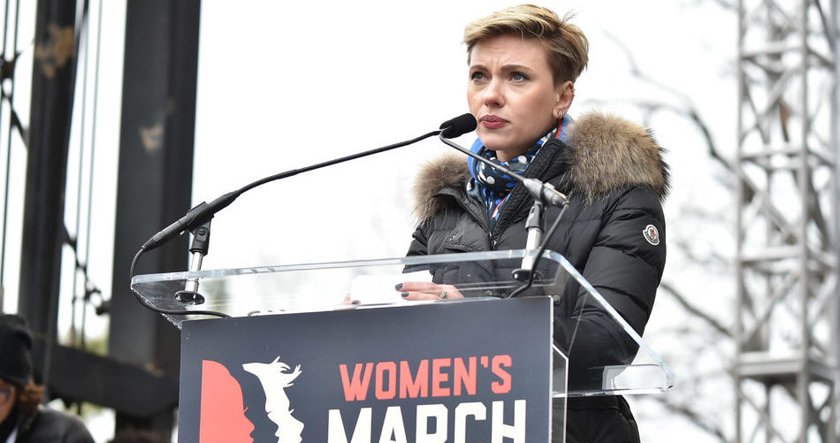 Scarlett Johannson beim Women's March 2017