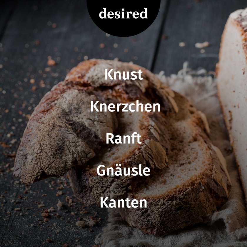 Das Endstück vom Brot