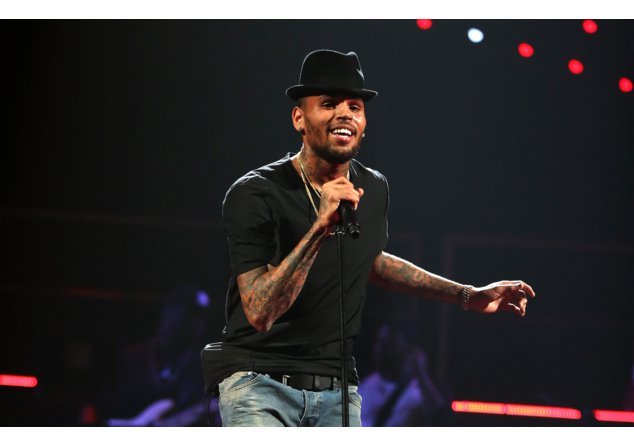 Chris Brown auf der Bühne Chris Brown auf der Bühne