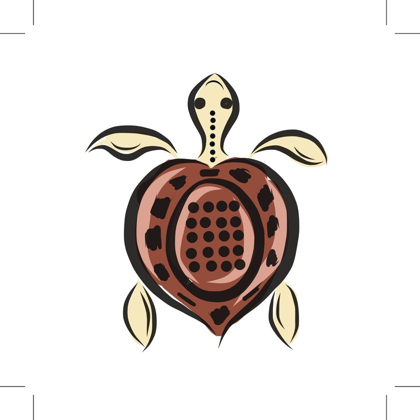 Schildkröte-Tattoo Vorlage 6