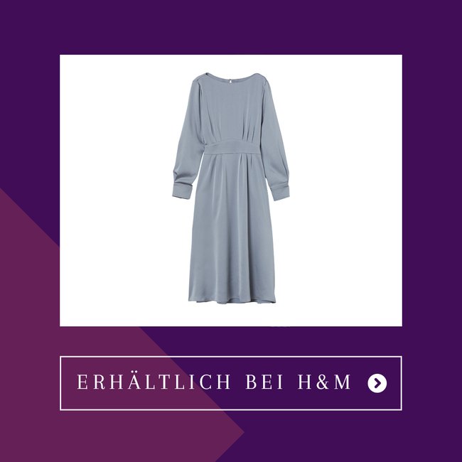 Giuliva Heritage x H&M. Wadenlanges Kleid in Satin-Crêpe aus recyceltem Polyester